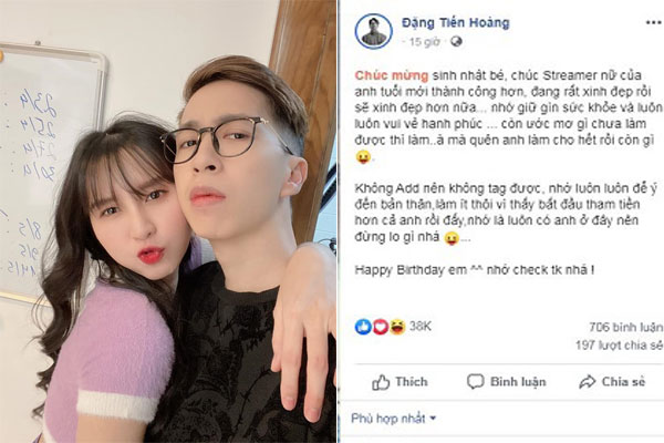 ViruSs bất ngờ chúc mừng sinh Ngân ST dù chưa... kết bạn facebook