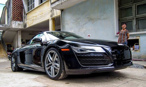 Ngắm mui trần Audi R8 V10 Spyder chính thức về VN