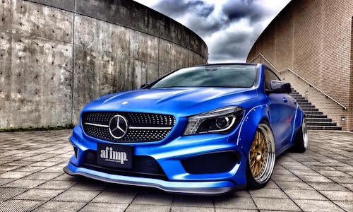 Mercedes CLA độ widebody “khủng” của dân chơi Nhật