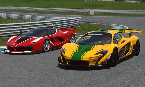 Ferrari FXX K “đọ súng” với McLaren P1 GTR trên đường đua