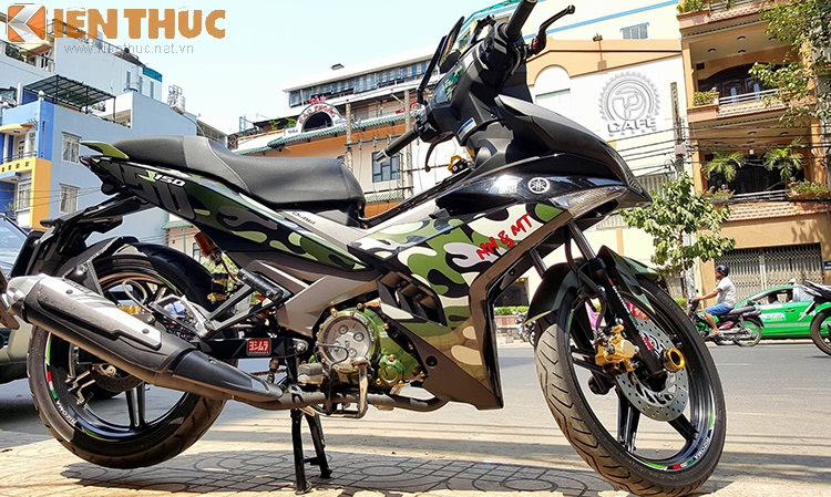 Dân chơi Việt độ Yamaha Exciter 150 phong cách "nhà binh"