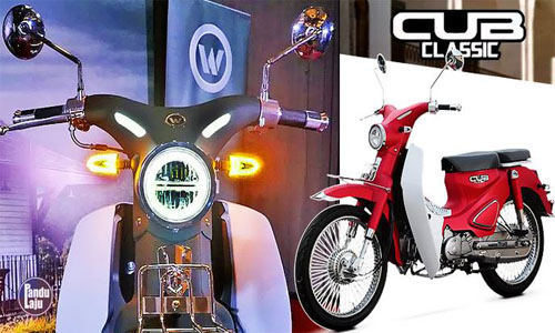 WMoto Cub Classic nhái Honda Cub giá chỉ 25,6 triệu đồng