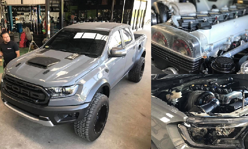 Dân chơi Thái "nhốt" động cơ Toyota Supra vào Ford Ranger 