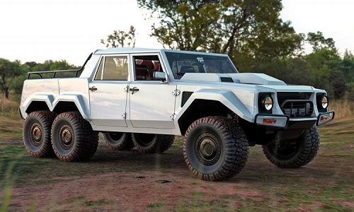 Lamborghini LM002 "biến hình" xe thám hiểm 6×6 sang trọng