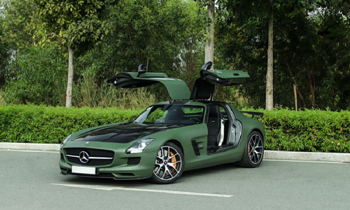 Siêu xe Mercedes-Benz SLS hàng độc của đại gia Trung Nguyên Đặng Lê Nguyên Vũ