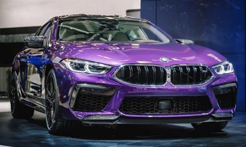 "Soi" BMW M8 Gran Coupe khoác áo tím hoàng hôn cực độc