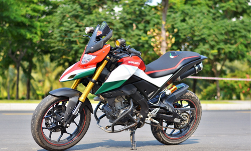 Chi 20 triệu đồng "biến" Yamaha TFX thành Ducati Hypermotard 