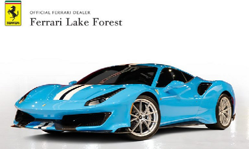 “Siêu ngựa” Ferrari 488 Pista sơn xanh Blu Soltani lạ mắt