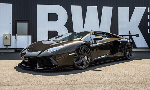 Ngắm siêu phẩm Lamborghini Aventador Liberty Walk màu nâu độc đáo