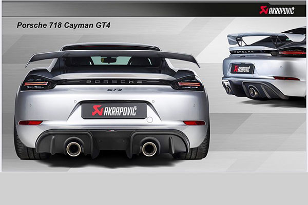 Akrapovic ra mắt "súng" hiệu năng cao cho Porsche Cayman GT4