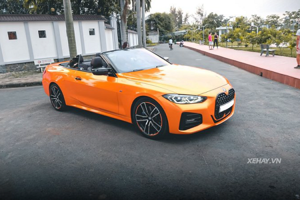 BMW 430i Convertible hơn 3,2 tỷ tại Việt Nam khoe áo cam bắt mắt