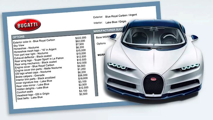 Những tùy chọn đắt đỏ của Bugatti Chiron, màu sơn đủ mua siêu xe