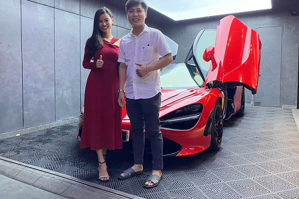 Hoa hậu Trương Thu "tậu" siêu xe McLaren 720S hơn 24 tỷ tặng chồng