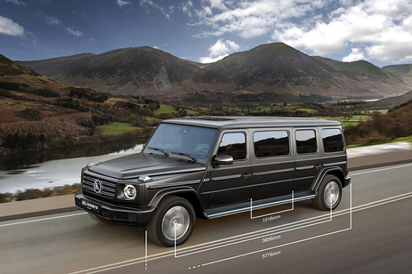 Mercedes-AMG G63 kéo dài, chống đạn cho nhà giàu có garage 6m