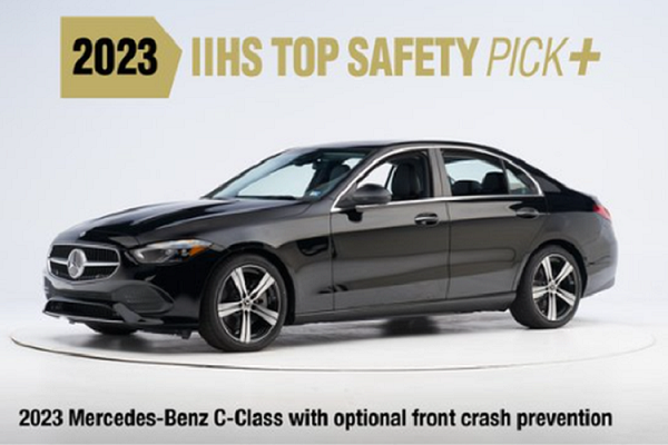 Mercedes-Benz C-Class 2023 giành giải thưởng Top Safety Pick+ của IIHS