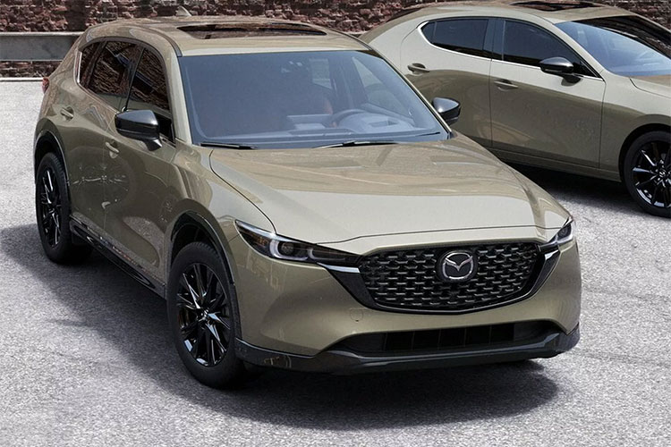 Chi tiết Mazda CX-5 Carbon Turbo 2023 màu sơn vàng cát vừa ra mắt