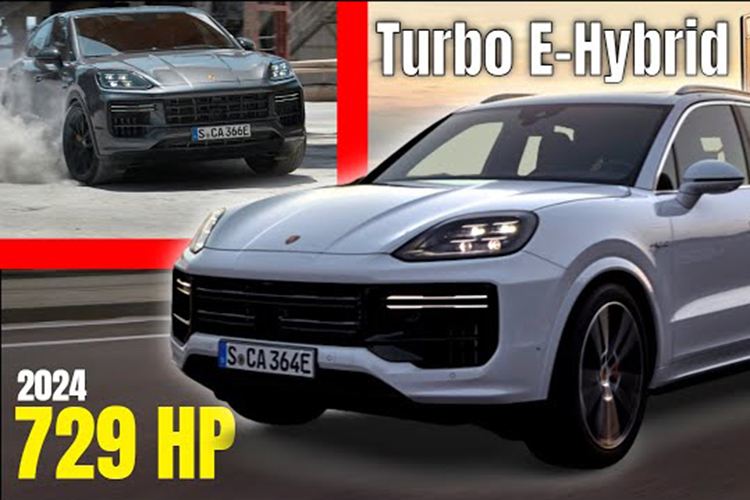  Porsche Cayenne Turbo E-Hybrid 2024, SUV “xanh” mạnh tới 730 mã lực