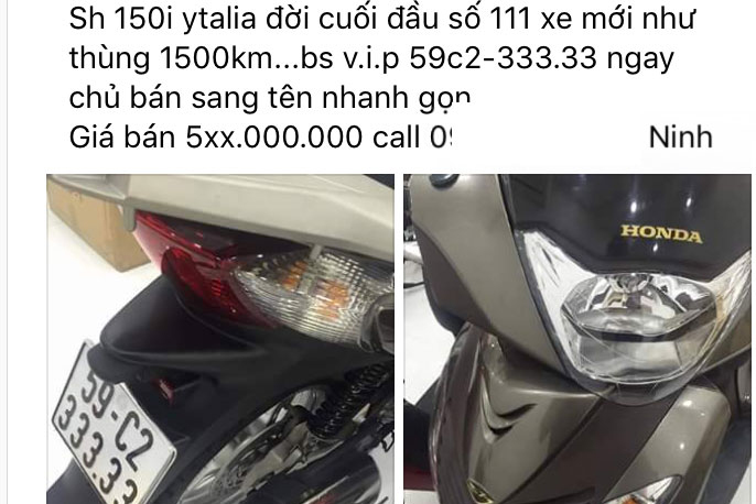 Một xe máy Honda SH đời cũ đổi được hai "xế hộp"?