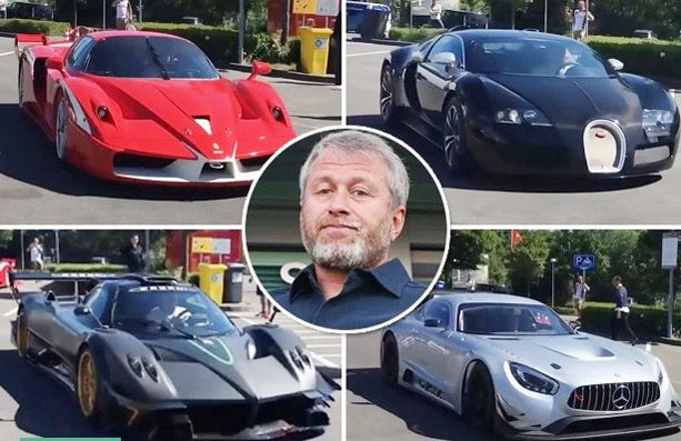 "Soi" dàn siêu xe triệu đô của tỷ phú Abramovich