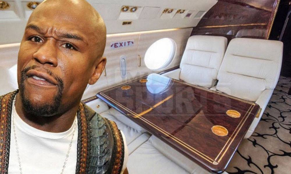 "Soi" nội thất dát vàng trên chuyên cơ của Floyd Mayweather