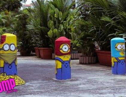 Thú vị với “đội quân minion” trên đường phố