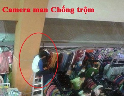 Ảnh cười Facebook: "Camera man" chống trộm