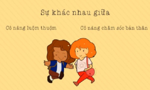 Sự khác nhau giữa cô gái luộm thuộm và biết chăm sóc bản thân