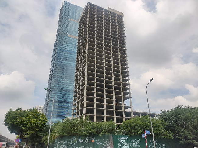 Hoang tàn tháp Vicem Tower nghìn tỷ “trơ khung” trên đất vàng Hà Nội