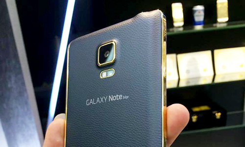 Trên tay Galaxy Note Edge viền vàng 24K tuyệt đẹp