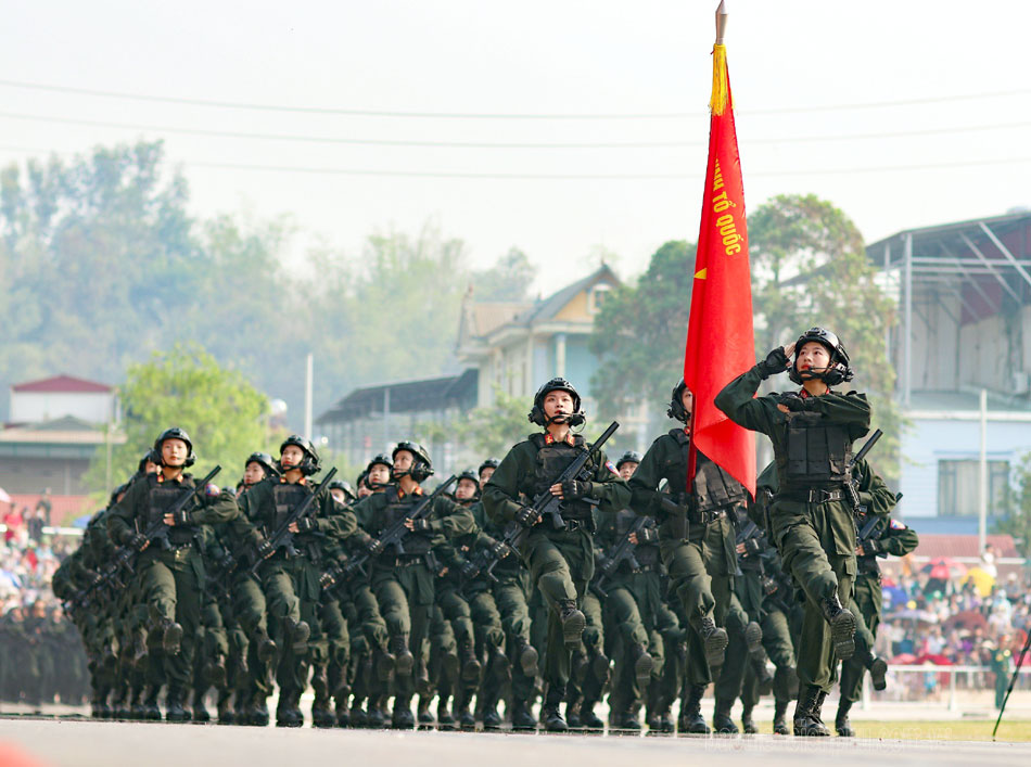 Hợp luyện diễu binh, diễu hành kỷ niệm 70 năm Chiến thắng Điện Biên Phủ