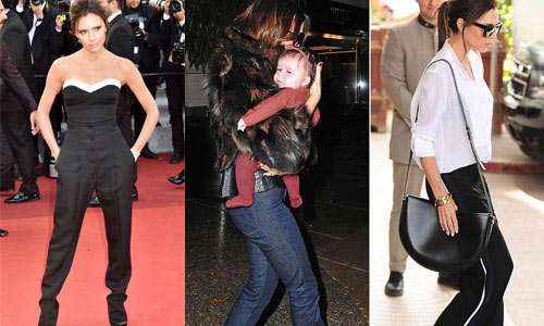 Victoria Beckham nghiện mốt quần dài trùm giầy