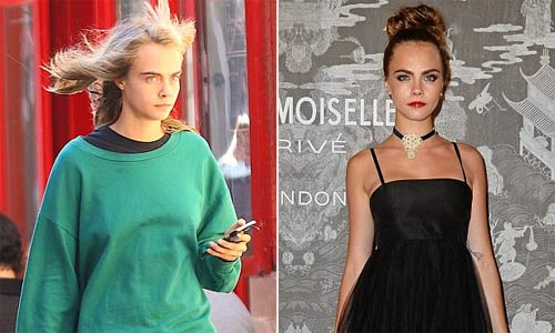 Siêu mẫu Cara Delevingne lôi thôi như hành khất trên phố