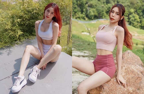 Leo núi, hot girl xinh đẹp hút mọi ánh nhìn vì quá gợi cảm