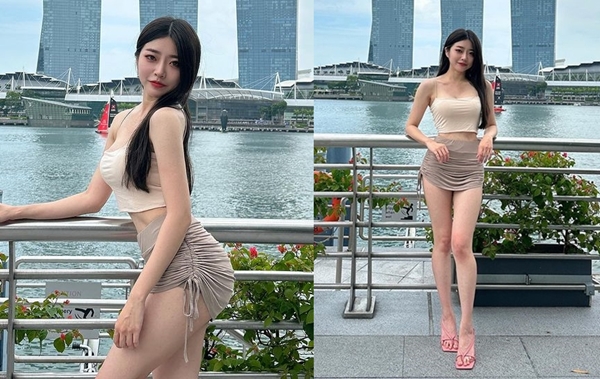 Hot girl xinh đẹp diện đồ siêu ngắn, bó sát khoe body hút mắt