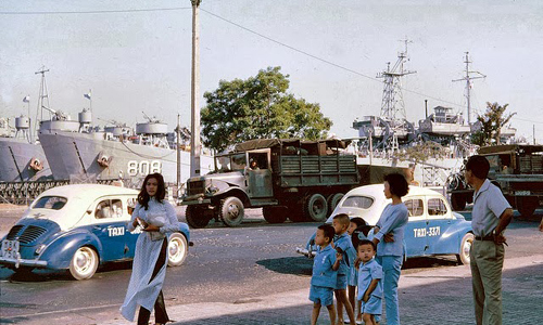 Ảnh màu cực chất về taxi Sài Gòn những năm 1960