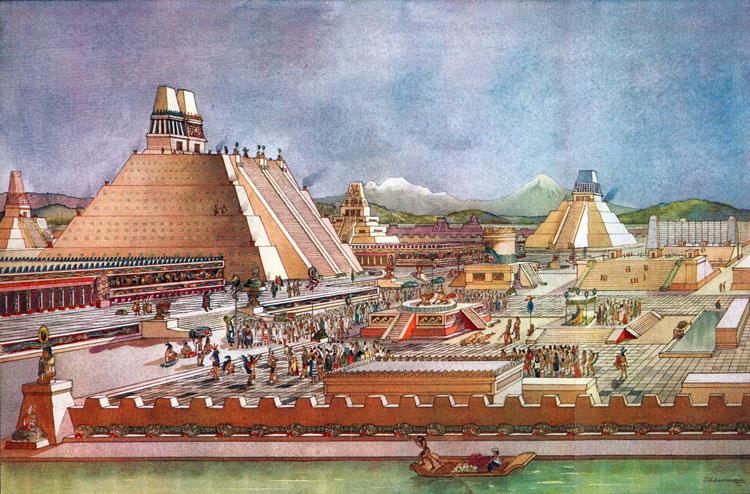 Lý do đế chế Aztec xây kinh đô ở Tenochtitlan