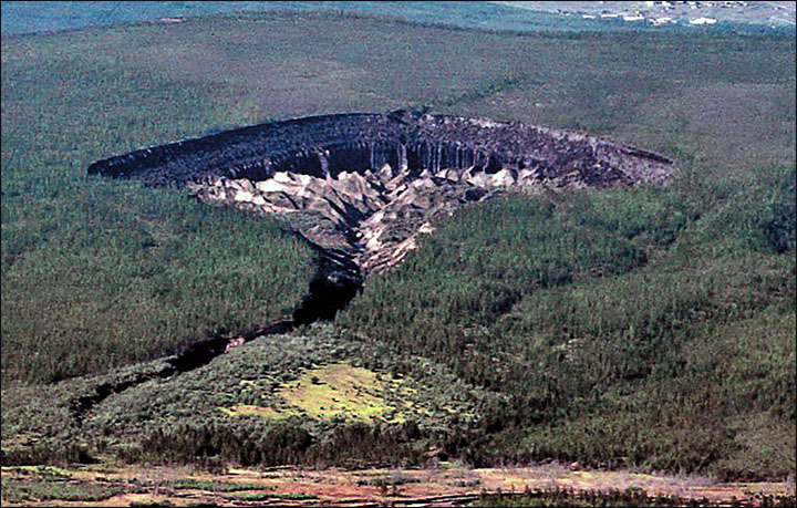 Bí ẩn âm thanh ma quái phát ra từ “cổng địa ngục” Siberia