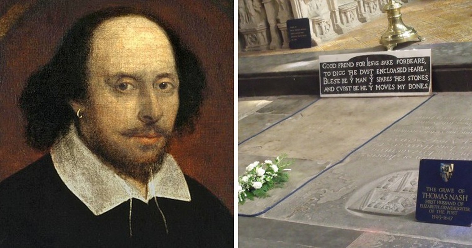 Kỳ bí lời nguyền trên mộ của đại thi hào Shakespeare 