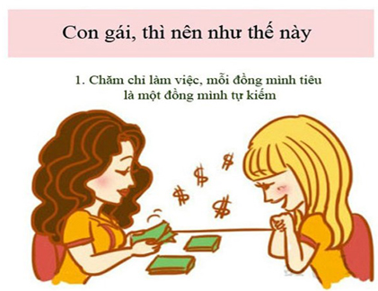 Bộ tranh dễ thương 7 điều con gái nên làm