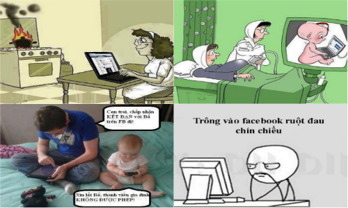 Ảnh chế hài hước về dân nghiện Facebook