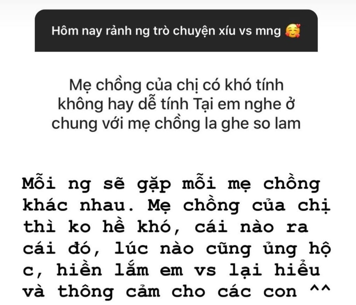 Vừa cưới, con gái Minh Nhựa nhận xét về mẹ chồng gây sốc