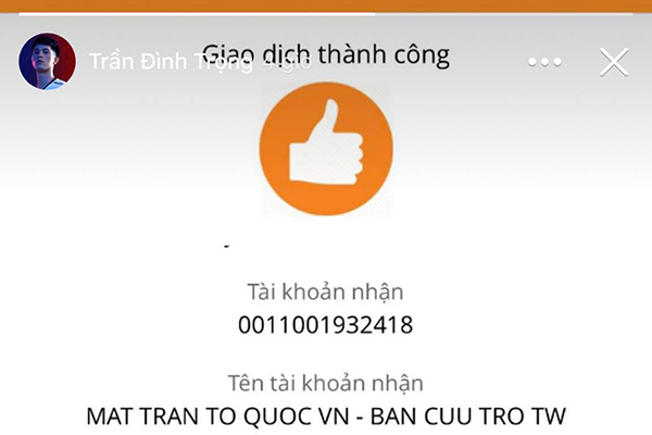 Dàn cầu thủ đội tuyển Việt Nam chung tay cùng Tổ quốc đẩy lùi Covid-19