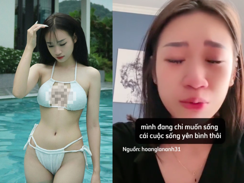 Bị khui quá khứ, TikToker Hoàng Lan Anh bật khóc nức nở trên livestream