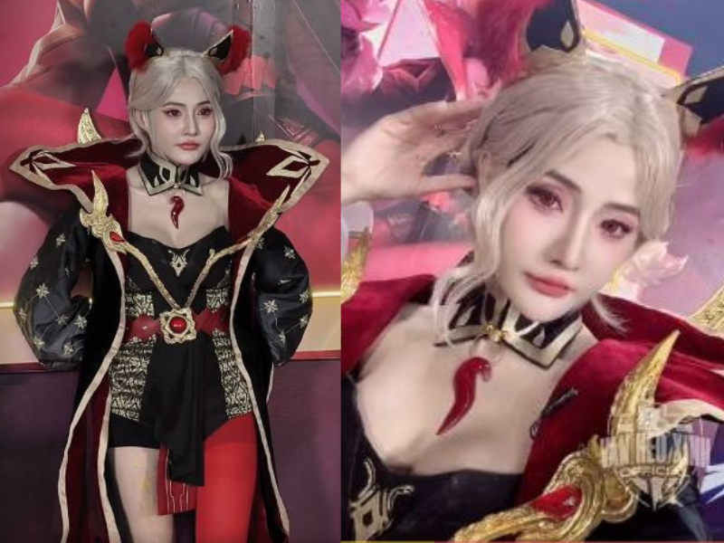 Nữ tuyển thủ Liên Quân mới debut cosplay tướng Liliana cực quyến rũ