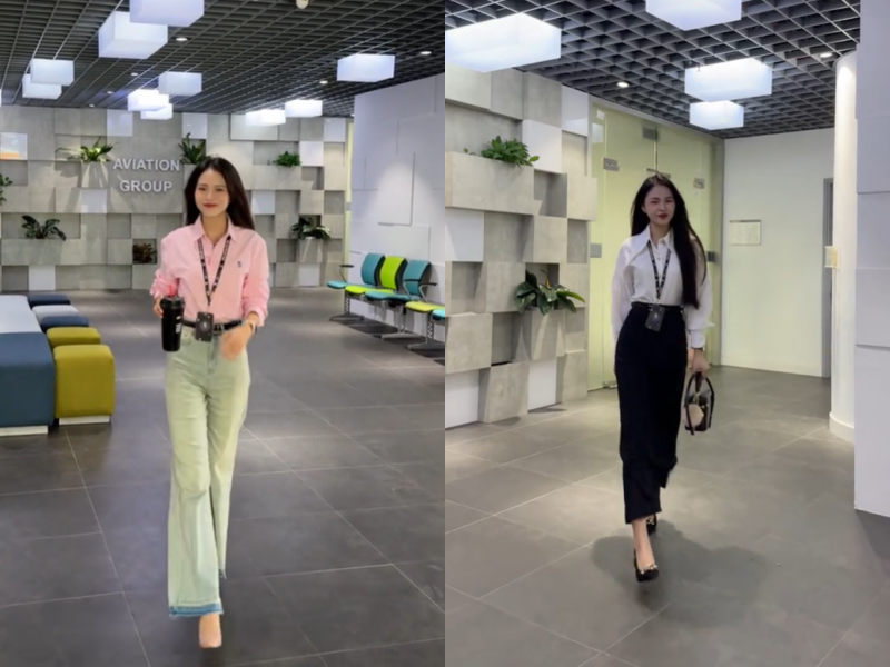 Danh tính cô gái lương 5 triệu nhưng đi làm mặc như fashionista