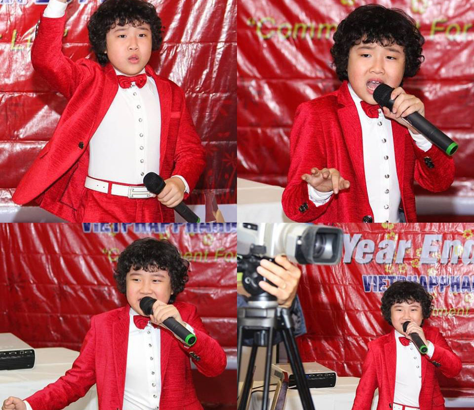 Hình ảnh siêu dễ thương của Đôrêmon tóc xù The voice kids