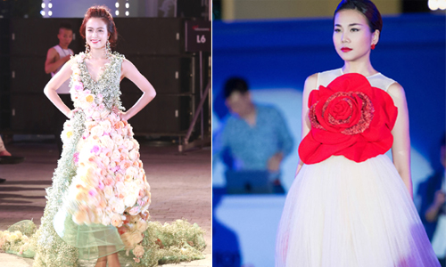 Hoàng Thùy Linh đọ Thanh Hằng làm vedette Đẹp Fashion Runway 3