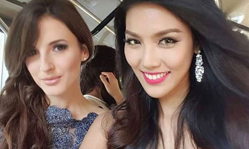 Lan Khuê nổi bật ở tiệc chào mừng Miss World 2015