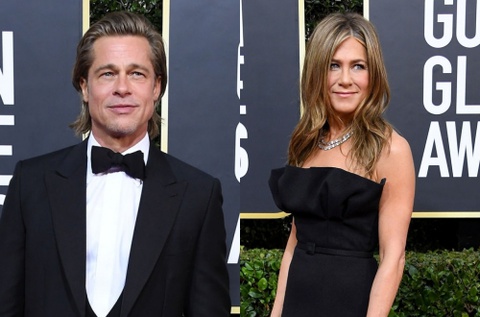 Brad Pitt, Jennifer Aniston rạng rỡ trên thảm đỏ Quả cầu vàng