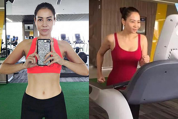 Thu Minh khoe thân hình quyến rũ nhờ chăm tập gym 